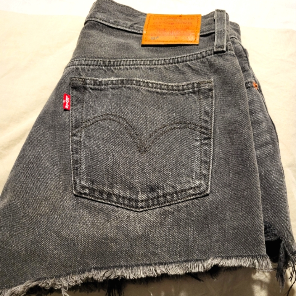 Black Levi 501 shorts